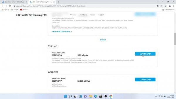 DOWNLOAD ALL DRIVERS FOR ASUS TUF Gaming F15
