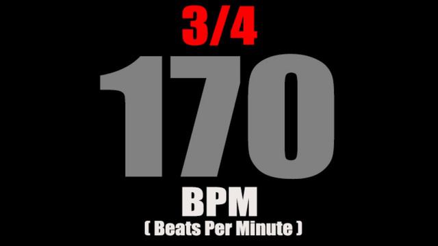 Metronome 170 BPM For Time Signature 3/4 смотреть онлайн