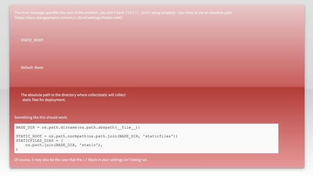 python manage.py collectstatic --noinput error when deploying Django project to Heroku смотреть онлайн
