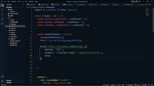 เรียน React Making a POST Request #25 смотреть онлайн