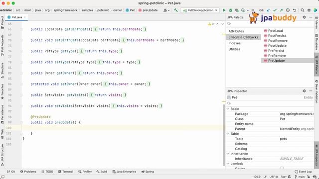 Lifecycle Callbacks Generation | JPA Buddy смотреть онлайн