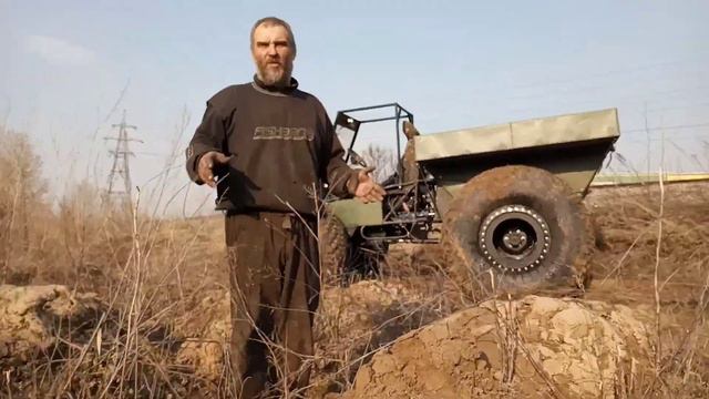 Вездеход Соломономобиль М3, кочки. смотреть онлайн