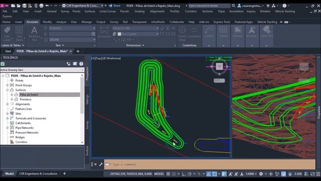 Pilha de Estéril Terraplenagem - Mineração no AutoCAD Civil 3D 2023 - Treinamento смотреть онлайн