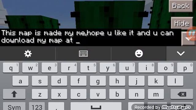 Minecraft Pe-SKY ISLAND Map