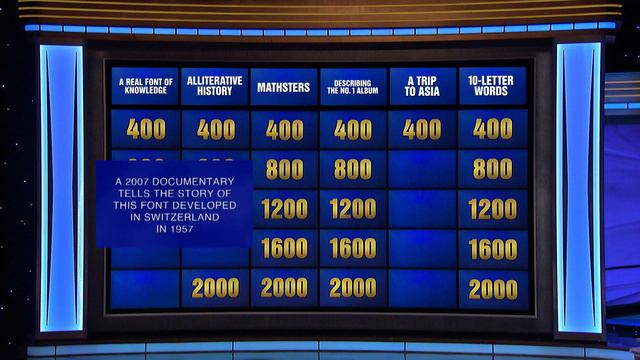 A Real Font of Knowledge | Category | JEOPARDY! смотреть онлайн