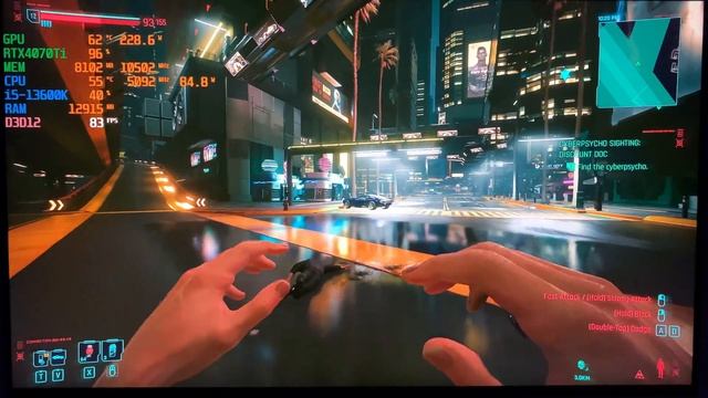 RTX 4070 Ti + i5-13600K Test in Cyberpunk 2077 4K60fps Ultra Settings DLSS3.0 RTX ULTRA PERFORMANCE смотреть онлайн