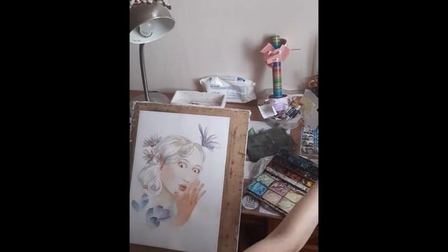 Акварельная живопись. "Весна" смотреть онлайн