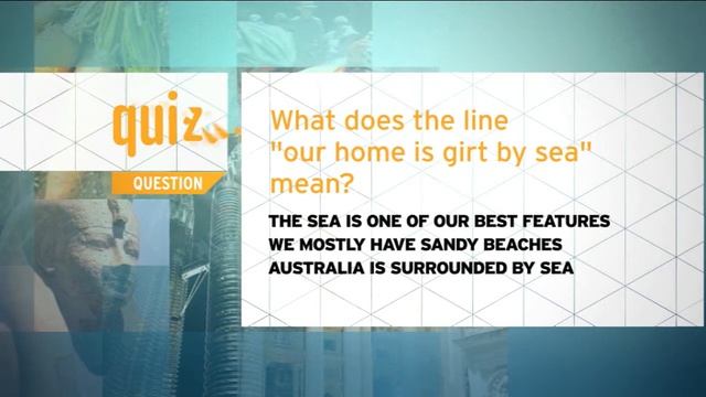 Quiz - What does the line "our home is girt by sea" mean? смотреть онлайн