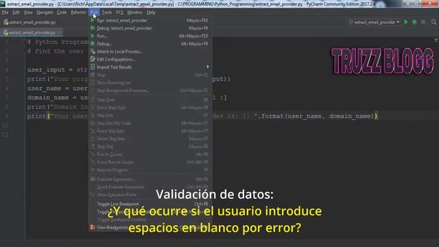 PROGRAMACIÓN EN PYTHON: Cómo extraer/capturar datos de una dirección de email en Python смотреть онлайн