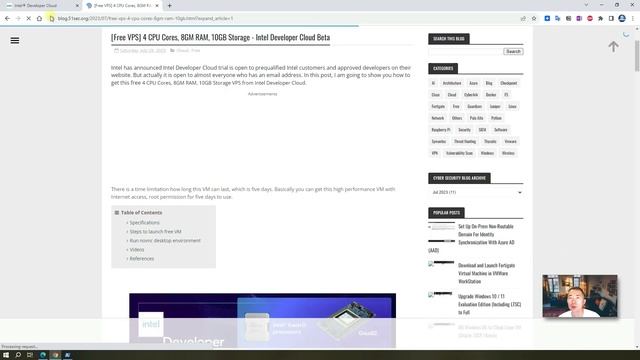 Free VPS with Root Access (4 CPU Cores, 8G RAM, 10G Storage) From Intel Developer Cloud смотреть онлайн