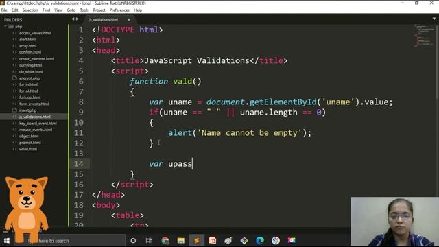 validations | javascript form validations смотреть онлайн