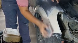 Ремонт и покраска крыла и бампера Opel  astra