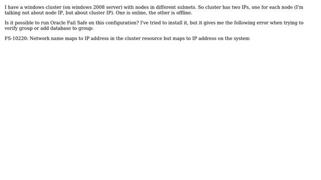 DevOps & SysAdmins: Oracle on windows cluster with online/offline IPs смотреть онлайн