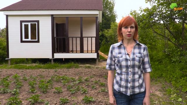 Дачный домик для небольшого участка. смотреть онлайн