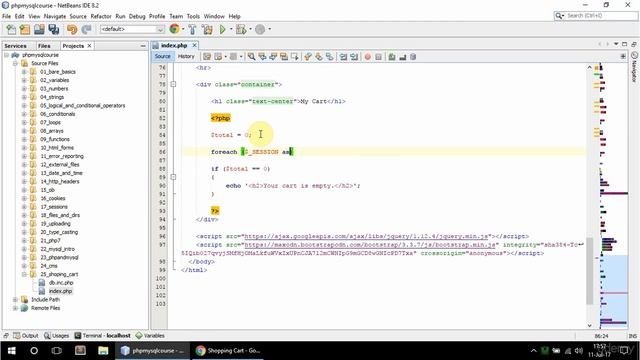 73 shopping cart 3 - PHP and MySQL beginner to developer смотреть онлайн