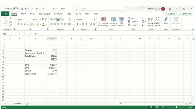 Learn how to calculate DPMO, DPU, DPO and Sigma Values of Discrete & Continuous data смотреть онлайн