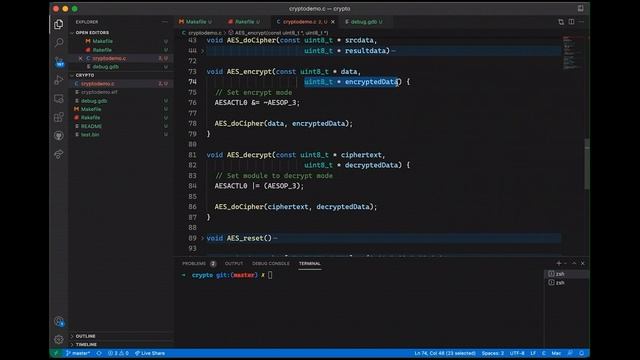 Embedded Crypto: AES Example on a Microcontroller (in C) смотреть онлайн