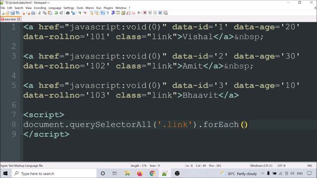 JavaScript with HTML data-* Attributes | JavaScript Fetch data-* Attributes Value смотреть онлайн