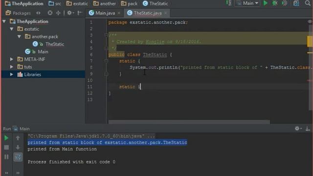 Java Static Initializer Block смотреть онлайн