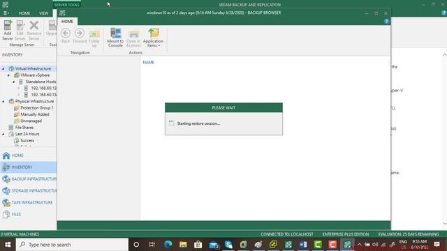 Restore File Level Backup In Veeam Backup & Replication смотреть онлайн