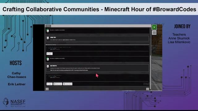 Crafting Collaborative Communities with Python - Minecraft Hour of #BrowardCodes - Part II смотреть онлайн