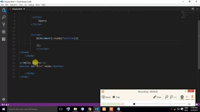 Jquery Hide,Show and Toggle || Jquery 2018 смотреть онлайн