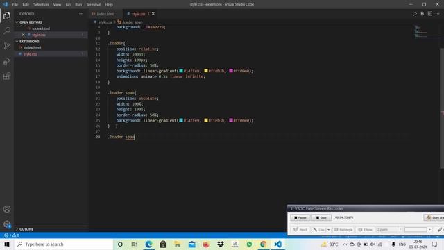 Glowing Gradient Loader Ring Animation Effects | CSS Animation Tutorial смотреть онлайн