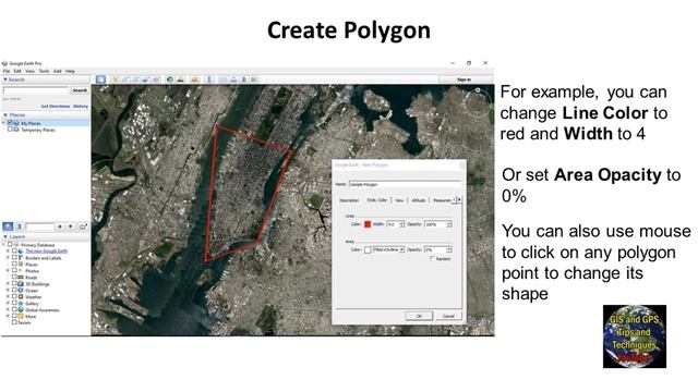 Create and Save Polygon in Google Earth смотреть онлайн