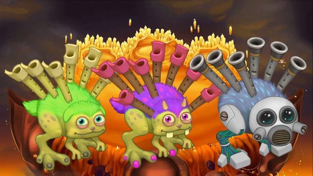 MY SINGING MONSTERS- ALL FIRE HAVEN MONSTER SOUNDS! смотреть онлайн