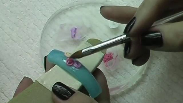 3D-дизайн ногтей "Пастельные розы" смотреть онлайн