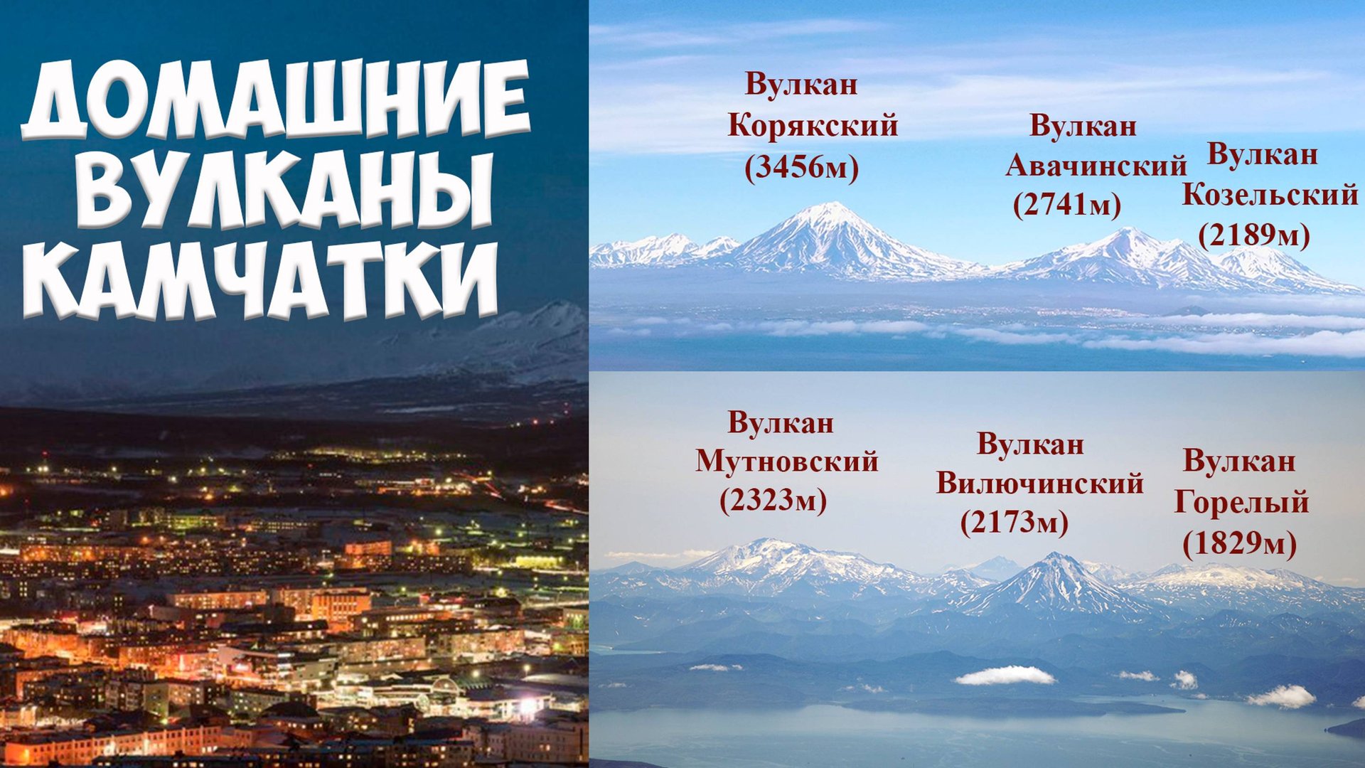 Домашние вулканы Камчатки - Авачинский, Корякский, Козельский, Вилючинский, Горелый смотреть онлайн