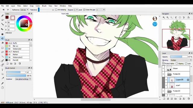 Midori (Sou Hiyori)- YTTD Speed Paint смотреть онлайн