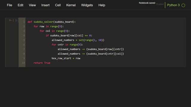 Sudoku Solver Backtracking Python 3 | Backtracking in Python | Backtracking Problems смотреть онлайн