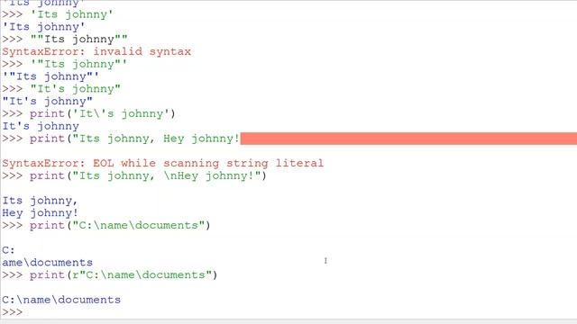 Python Basics - 2 - Strings and Lists смотреть онлайн