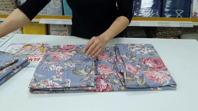 395 КПБ Сказка "Прохоровская роза" (фиолетовая) с натяжной простыней смотреть онлайн