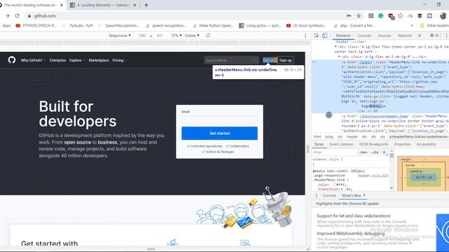 Git Hub Automation Using Selenium and Python Part 1 смотреть онлайн