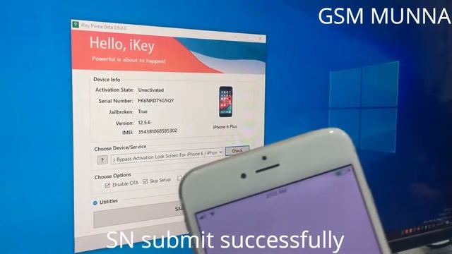 iPhone 5s/6/6+ iOS 12.5.6 Bypass with Signal By ikey Prime смотреть онлайн