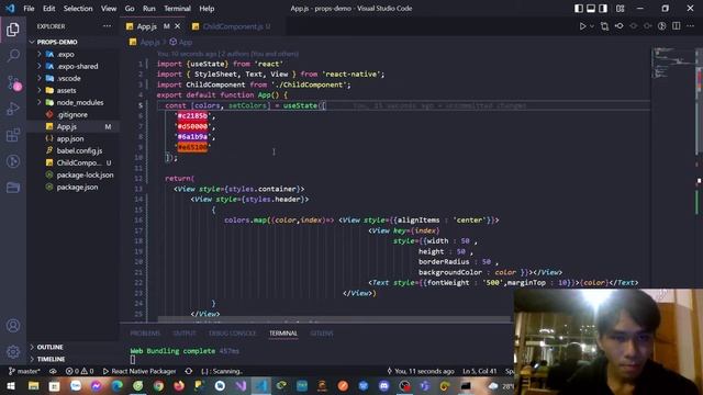 Kỹ thuật truyền dữ liệu vào component con (Props) trong react native смотреть онлайн