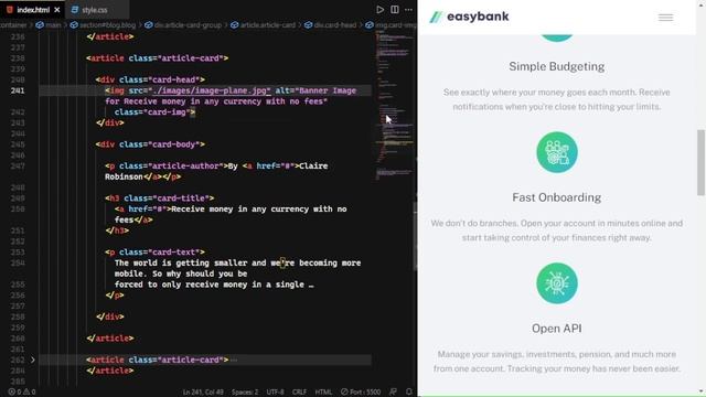 Bank Landing Page HTML CSS JavaScript смотреть онлайн