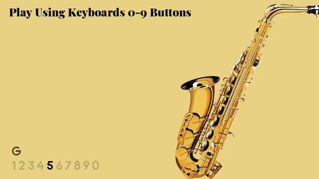 YouTube Saxophone  - Play Saxophone With Computer Keyboard