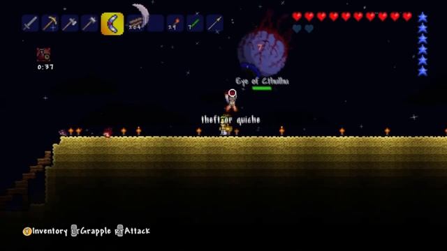 Terraria Xbox 360 - Eye Of Cthulhu Boss смотреть онлайн
