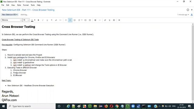 New Selenium IDE - Part 111 - Cross Browser Testing смотреть онлайн