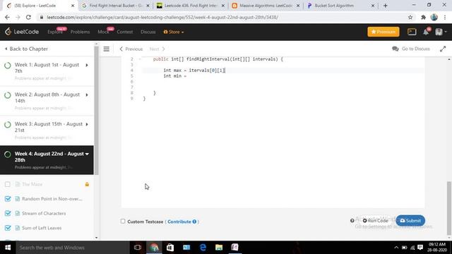 Find Right Interval LeetCode August Challenge | Bucket Sort смотреть онлайн
