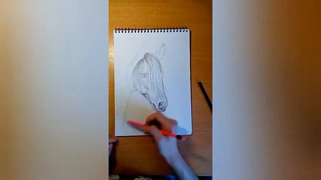 ~•?Как нарисовать лошадь?/Коня?/Карандашный рисунок?•~ смотреть онлайн