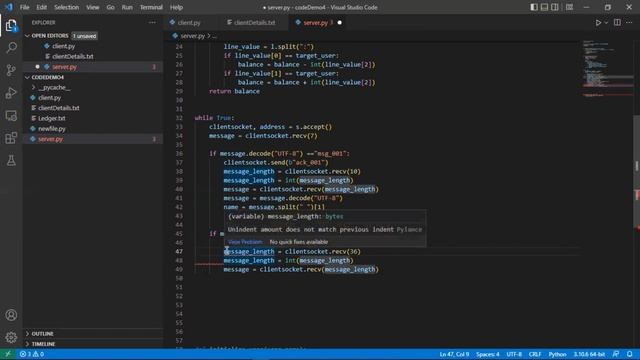 Beginners Practical Python Series #2 :Client/Server Model Centralized Ledger смотреть онлайн