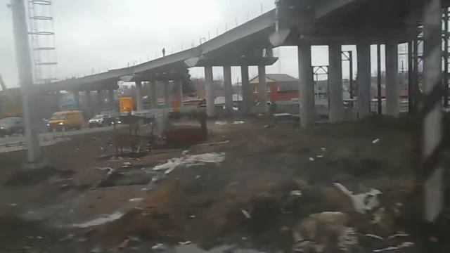 02.04.2016. Строительство путепровода на 15-й рабочей, Омск.