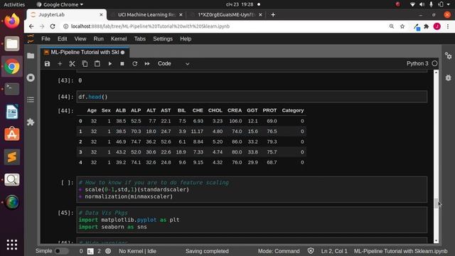 Pandas Pipes and Scikit-Learn Pipelines Tutorials (Hepatitis Prediction) смотреть онлайн