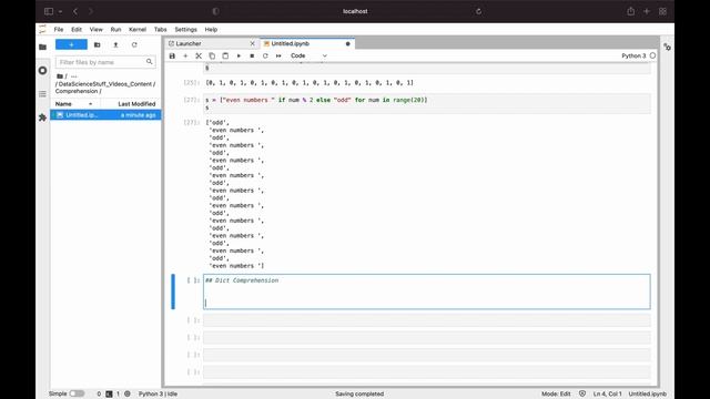 Learn about List / Dict / Set Comprehensions in Detail with Code..!! смотреть онлайн
