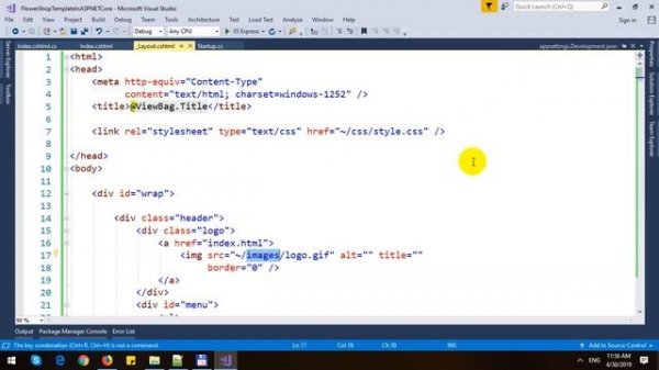 Building Flower Shop Website Template in ASP.NET Core Razor Pages