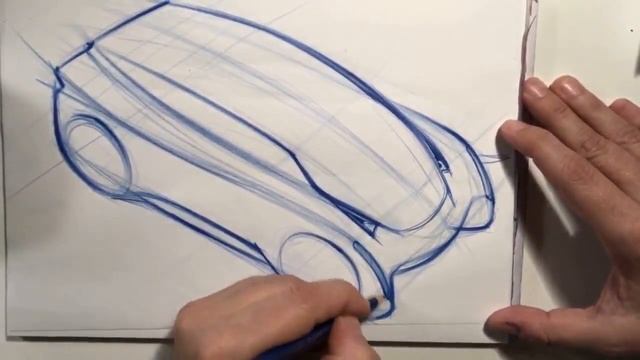 How to Draw Cars - Pencil Car Sketch Top View in 3/4 perspective смотреть онлайн